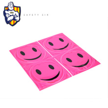 reflective safety fluorescent ,smiling face paster,warning paster,hi-vis reflective